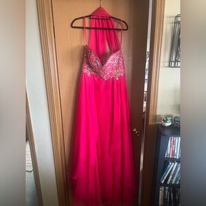 Aspeed Vibrant Pink Satin Dress